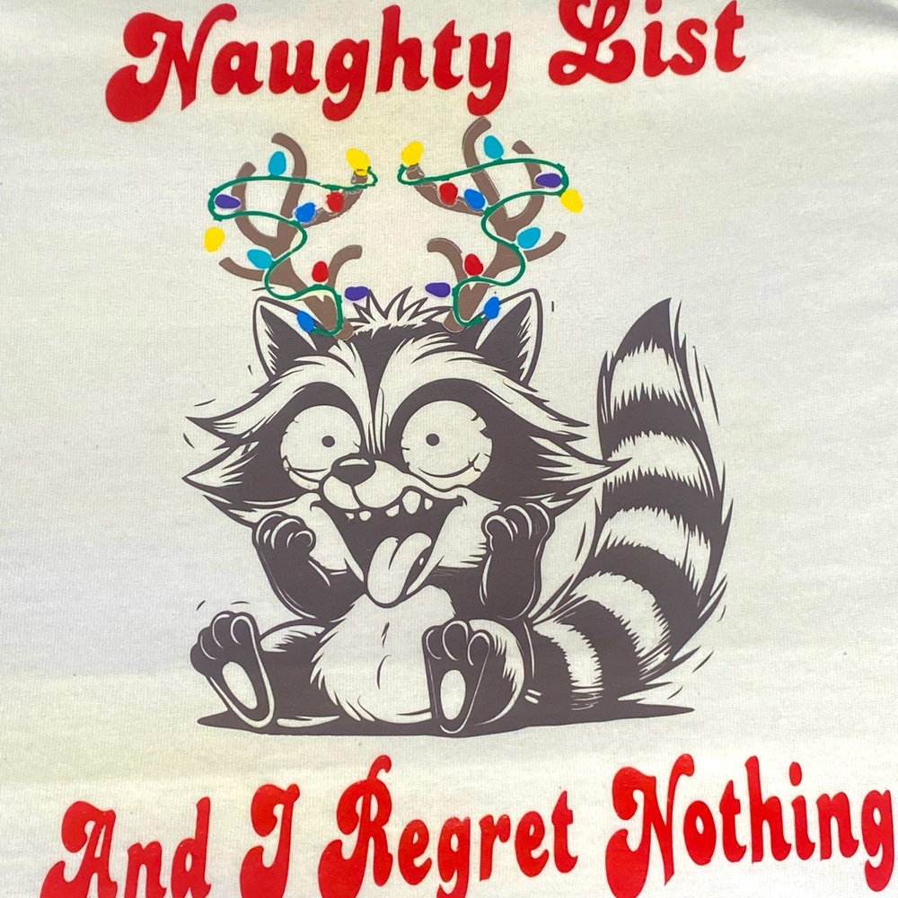 Naughty List Funny Graphic Tee
